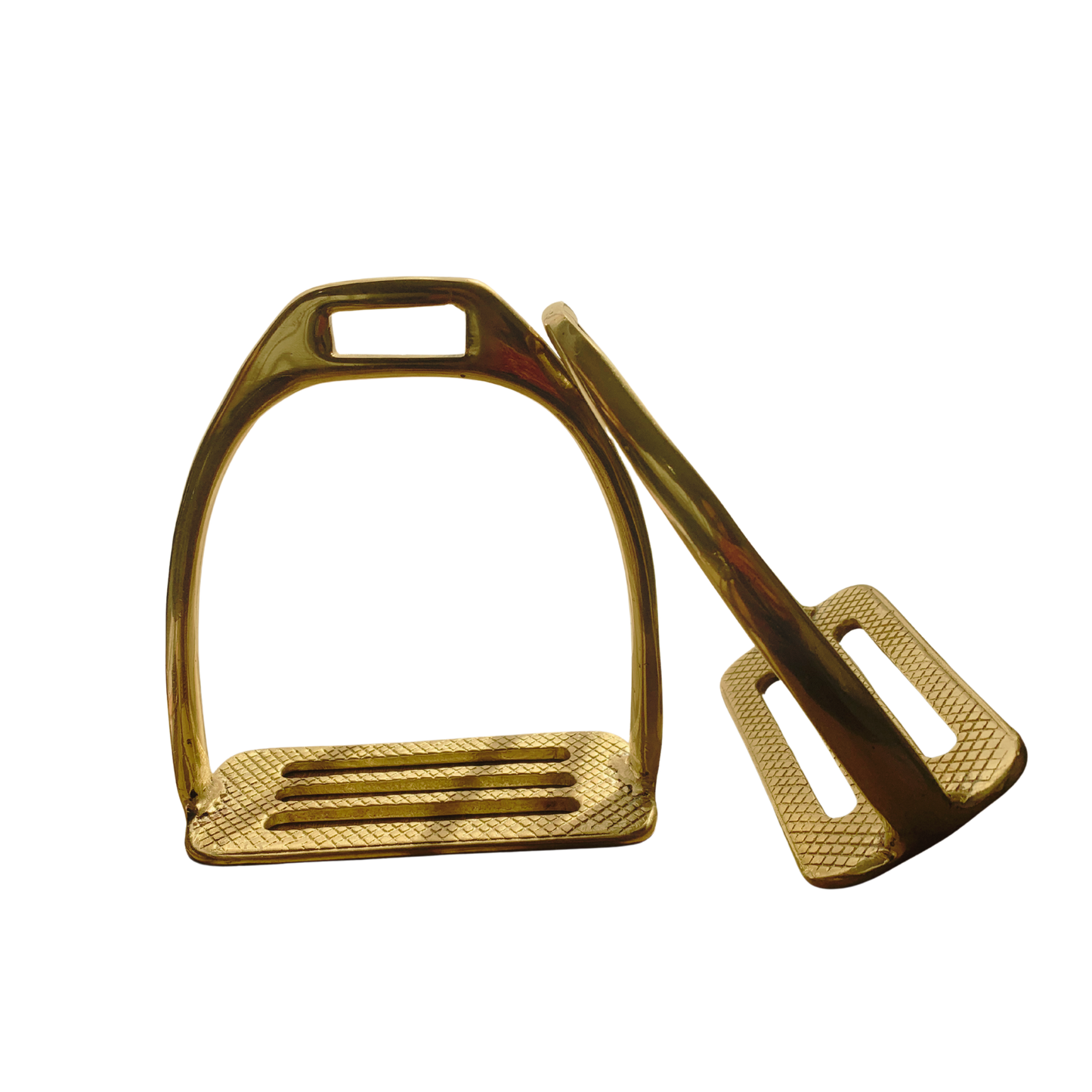 KC Brass Stirrup Irons