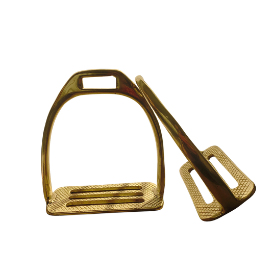 KC Brass Stirrup Irons