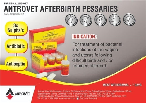 AFTERBIRTH PESSARIES 10'S